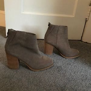 Free People Suede Heeled Booties